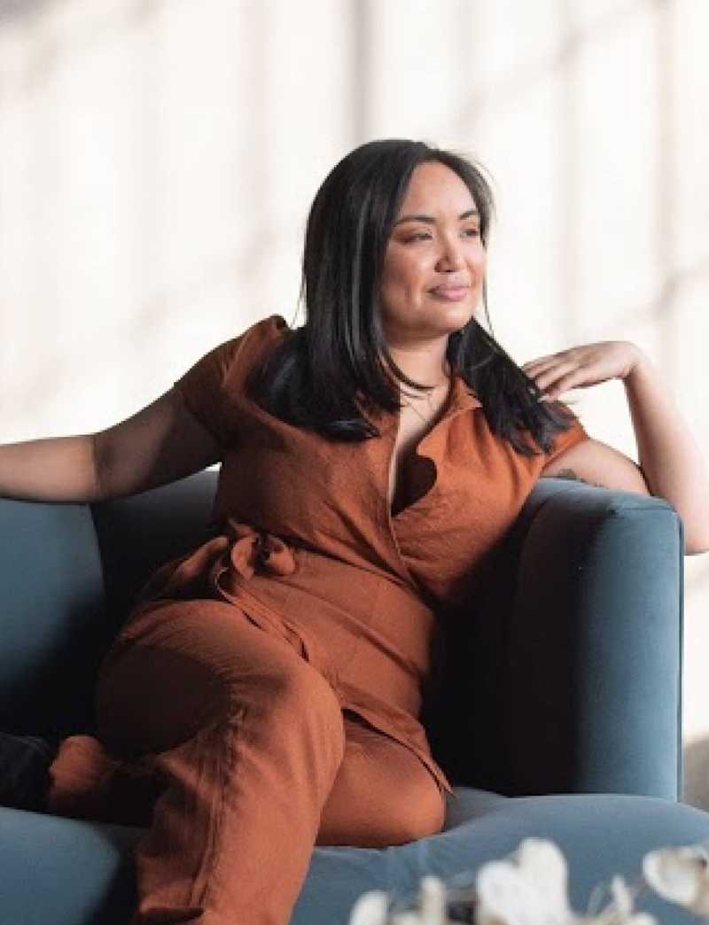 woman sitting on chair
